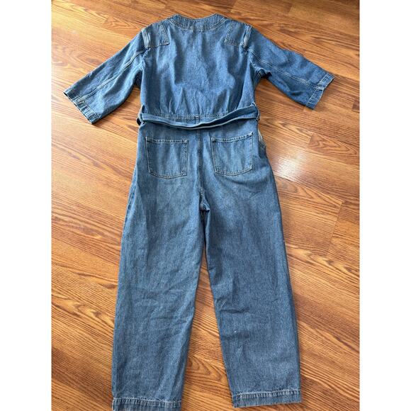 ALLSAINTS  Utility Denim Jumpsuit size 8 / M - Picture 11 of 11